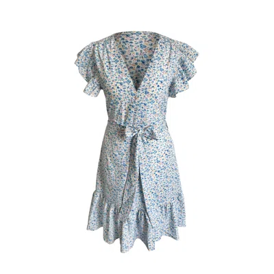 Toma Women's Blue Beth Mini Summer Party Beach Holiday Dress