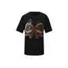 Toma Women's Christmas Black Reindeer Bow T-shirt In Black