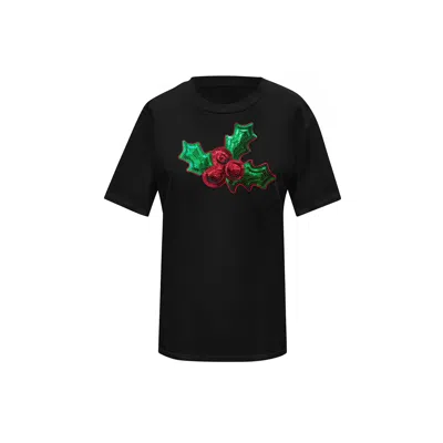 Toma Women's Christmas Black T-shirt