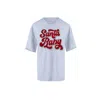 Toma Women's Christmas Grey Embroidery Santa Baby T-shirt In Gray