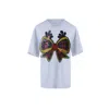 Toma Women's Christmas Grey Reindeer Bow T-shirt In Gray