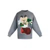 Toma Women's Christmas Grey Reindeer Sweatshirt In Gray