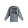 Toma Women's Christmas Grey Santa Baby Sweatshirt In Gray