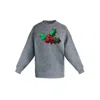 Toma Women's Christmas Grey Sweatshirt In Gray