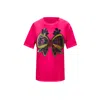 Toma Women's Christmas Pink Reindeer Bow T-shirt In Pink