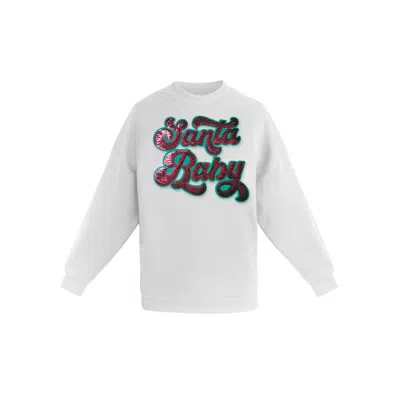 Toma Women's Christmas White Santa Baby Sweatshirt