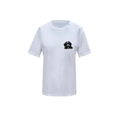 Toma Women's Dog Lover White T-shirt Number Eight