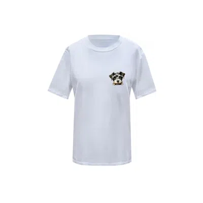 Toma Women's Dog Lover White T-shirt Number Fourteen