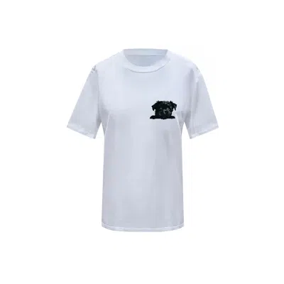 Toma Women's Dog Lover White T-shirt Number Seven