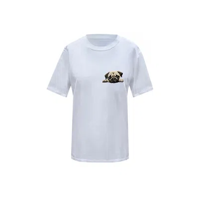 Toma Women's Dog Lover White T-shirt Number Thirteen
