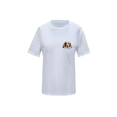 Toma Women's Dog Lover White T-shirt Number Twenty