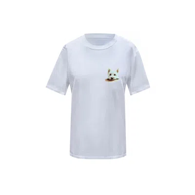 Toma Women's Dog Lover White T-shirt Number Twenty Two