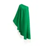 Toma Women's Green / White White Fringe Off Shoulder Green Midi Dress In Green