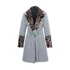 Toma Women's Grey / Black City Faux Fur & Cotton Coat Autumn Winter In Grey/black