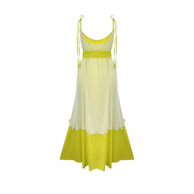 Toma Women's Limoncello Maxi Summer Party Beach Holiday Wedding Dress In Yellow