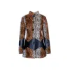 Toma Women's New Season Faux Fur And Faux  Vegan Leather Coat In Black