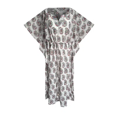 Toma Women's Party Beach Holiday Kimono Kaftan One Size In White