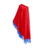 Toma Women's Red / Blue Blue Fringe Off Shoulder Summer Glam Maxi Red Dress In Red