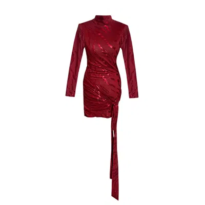 Toma Women's Seduction Evening Party Bodycon Red. Mini Dress