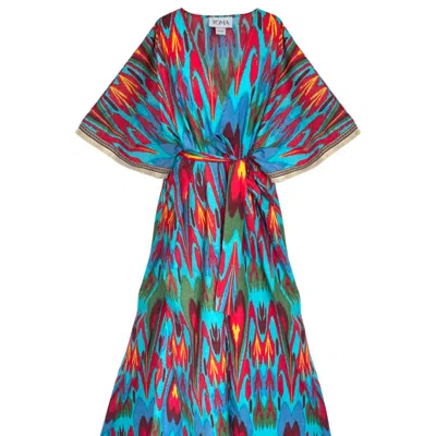 Toma Women's Summer Vacation Holiday Long Kimono Multi