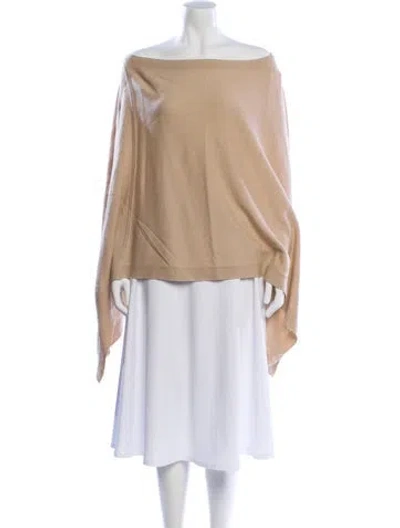 Pre-owned Tomas Maier Cashmere Cowl Neck Sweater In Neutral