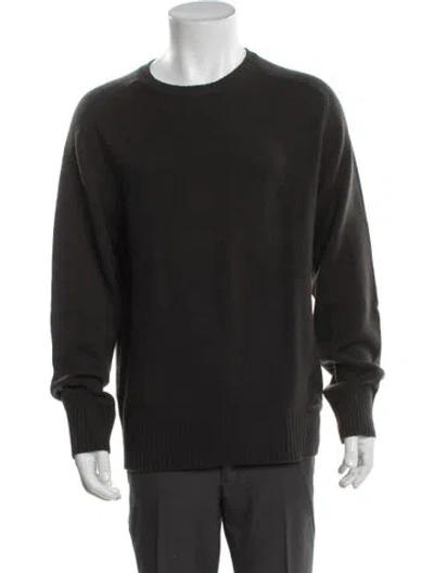 Pre-owned Tomas Maier Cashmere Crew Neck Pullover In Green
