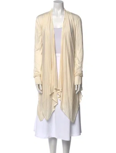 Pre-owned Tomas Maier Cashmere Open Front Sweater In Neutral