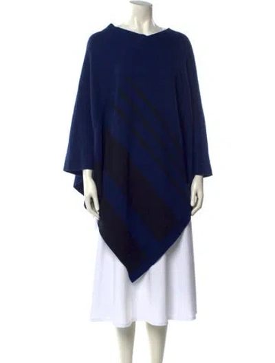 Pre-owned Tomas Maier Cashmere Striped Sweater In Blue