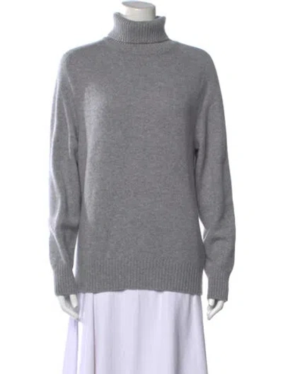 Pre-owned Tomas Maier Cashmere Turtleneck Sweater In Grey