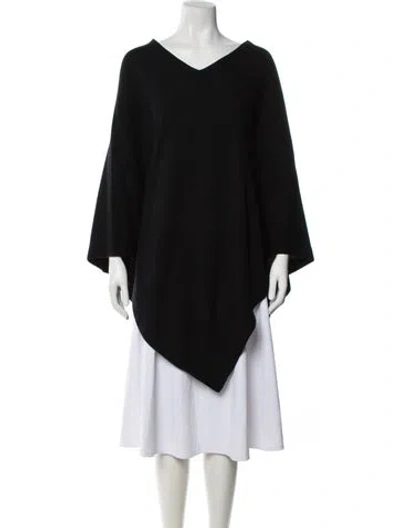Pre-owned Tomas Maier Cashmere V-neck Sweater In Black