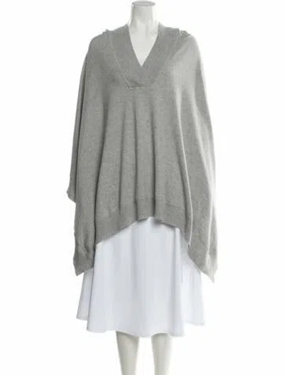 Pre-owned Tomas Maier Cashmere V-neck Sweater In Gray