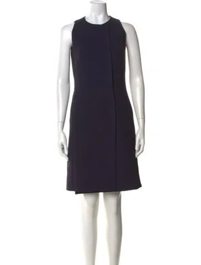 Pre-owned Tomas Maier Crew Neck Knee-length Dress In Blue