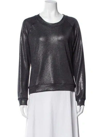 Pre-owned Tomas Maier Crew Neck Long Sleeve Top In Blue