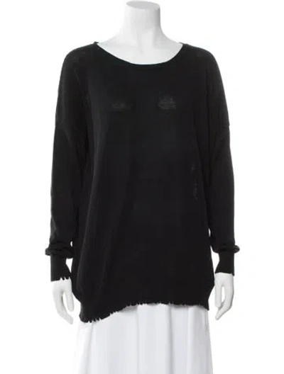 Pre-owned Tomas Maier Crew Neck Long Sleeve Top In Gray