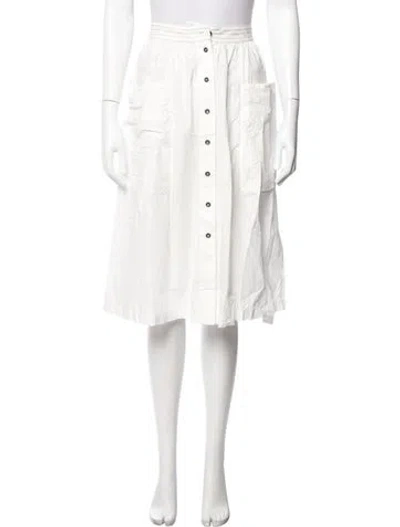 Pre-owned Tomas Maier Knee-length Skirt In White