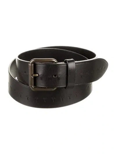 Pre-owned Tomas Maier Leather Belt In Black