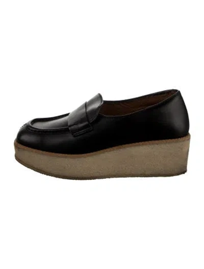 Pre-owned Tomas Maier Leather Loafers In Black