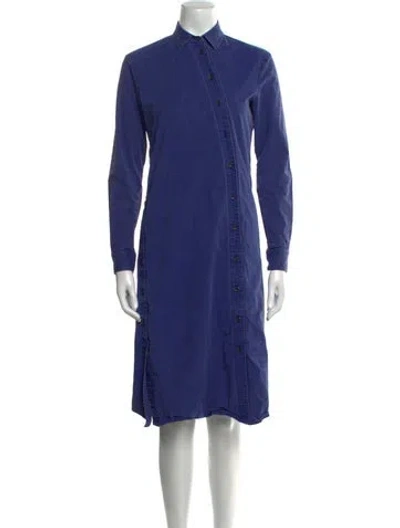 Pre-owned Tomas Maier Midi Length Dress In Blue