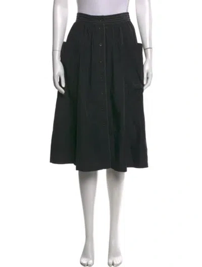 Pre-owned Tomas Maier Midi Length Skirt In Black