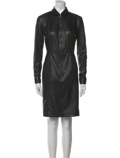 Pre-owned Tomas Maier Mini Dress In Black