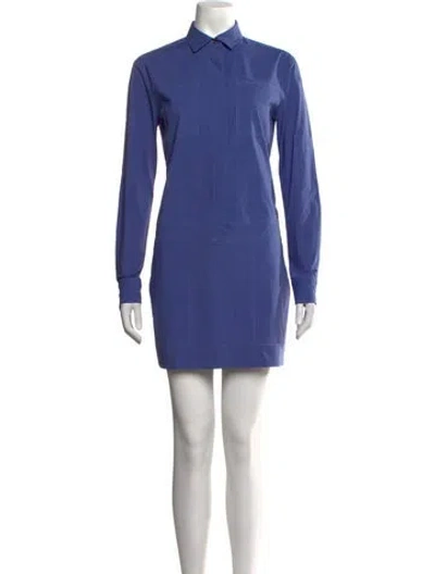 Pre-owned Tomas Maier Mini Dress In Blue