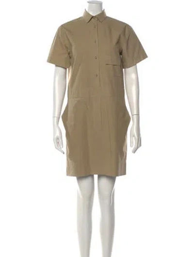 Pre-owned Tomas Maier Mini Dress In Brown