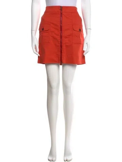 Pre-owned Tomas Maier Mini Skirt In Orange