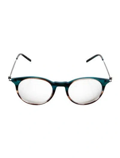 Pre-owned Tomas Maier Round Eyeglasses In Blue