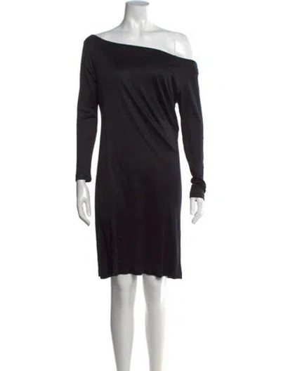 Pre-owned Tomas Maier Silk Knee-length Dress In Black