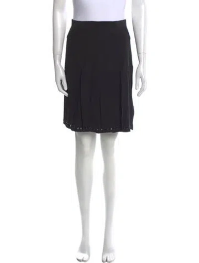 Pre-owned Tomas Maier Silk Knee-length Skirt In Black