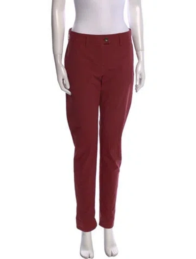 Pre-owned Tomas Maier Skinny Leg Pants In Red
