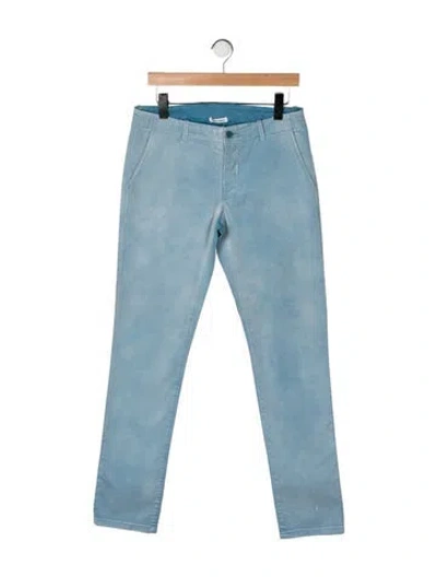 Pre-owned Tomas Maier Straight Leg Pants In Blue