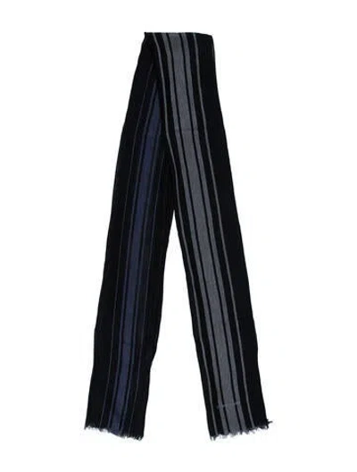 Pre-owned Tomas Maier Striped Scarf In Black