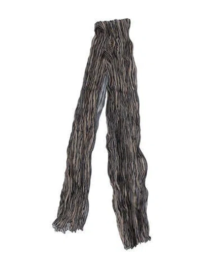 Pre-owned Tomas Maier Striped Scarf W/ Tags In Neutral